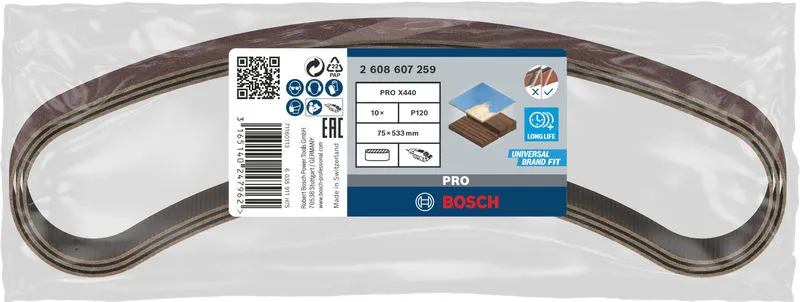 PRO X440 brusna traka 75×533 mm, G120, 10 kom 2608607259