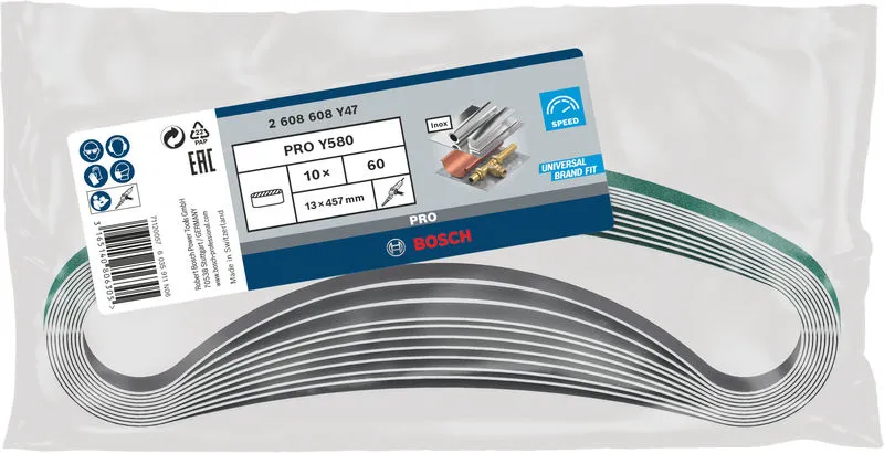 PRO Y580 brusna traka 13×457 mm, G60, 10 kom 2608608Y47