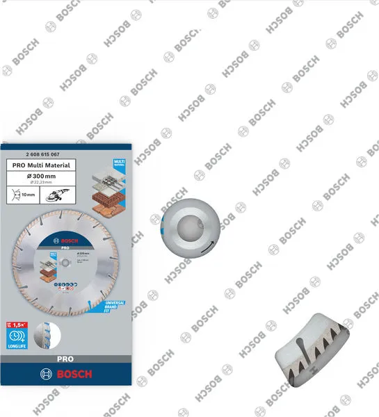PRO Multi Material dijamantska rezna ploča 300×22,23 mm 2608615067