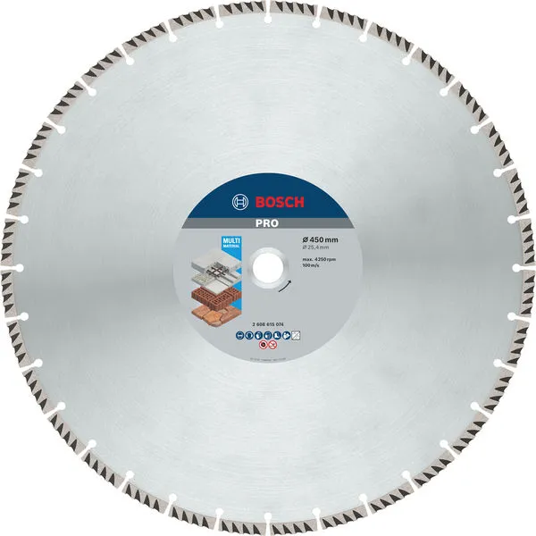 Bosch PRO Multi Material dijamantska rezna ploča 450×25,4 mm 2608615074