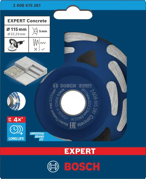 EXPERT Concrete dijamantska glava za brušenje 115×22,23×5 mm 2608615281