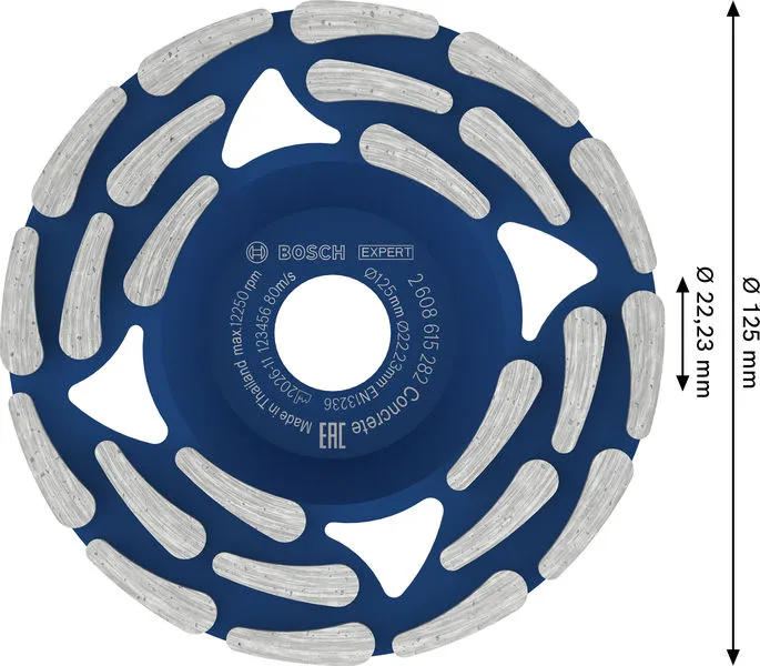 EXPERT Concrete dijamantska glava za brušenje 125×22,23×5 mm 2608615282