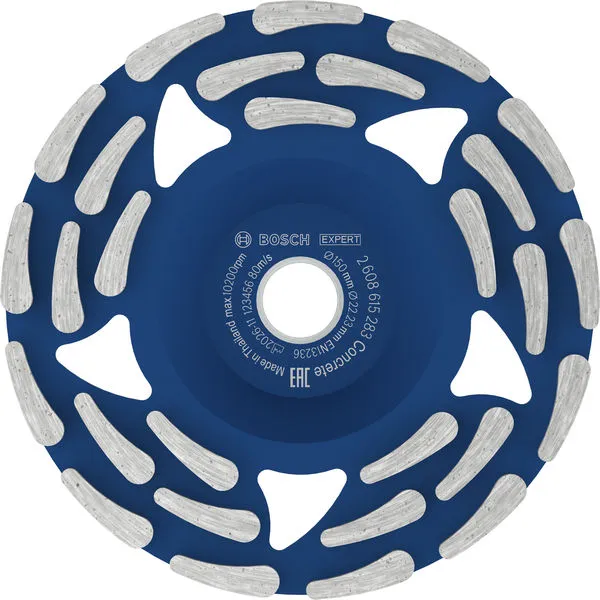 Bosch EXPERT Concrete dijamantska glava za brušenje, 150 x 19/22,23 x 5 mm 2608615283