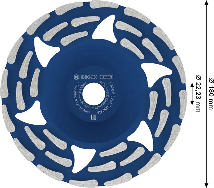 EXPERT Concrete dijamantska glava za brušenje 180×22,23×5 mm 2608615284