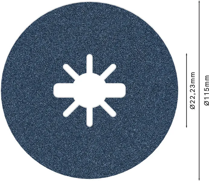 PRO R574 X-Lock fiber disk, 115 mm, G120 2608619158