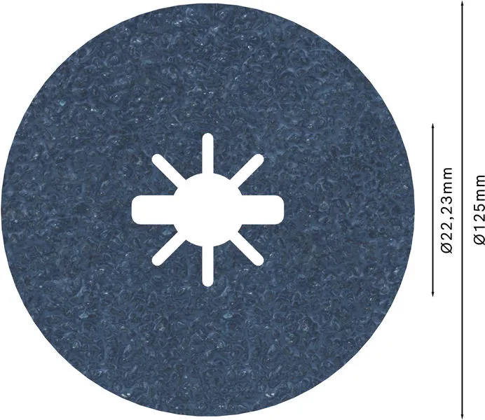 PRO R574 X-Lock fiber disk 125 mm, G36 2608619160