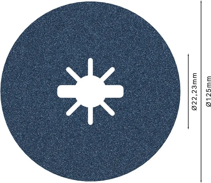 PRO R574 X-Lock fiber disk 125 mm, G100 2608619163