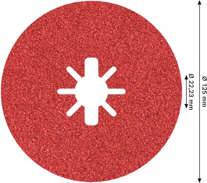 PRO R780 X-Lock fiber disk, 125 mm, G50 2608619184