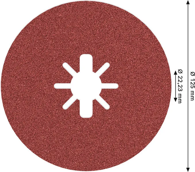 PRO R780 X-Lock fiber disk 125 mm, G80 2608619186