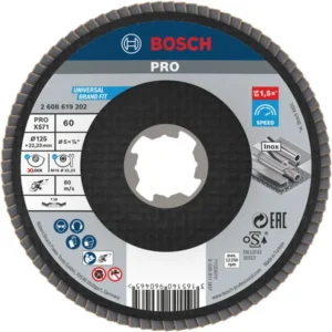 Bosch PRO X571 lamelna brusna ploča pod uglom 125 mm, G60, X-Lock 2608619202