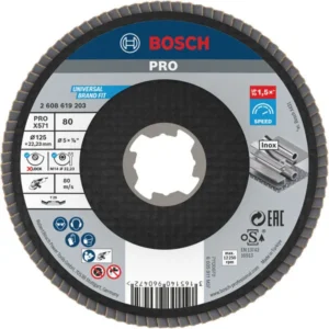 Bosch PRO X571 lamelna brusna ploča pod uglom 125 mm, G80, X-Lock 2608619203