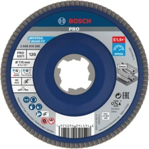 Bosch PRO X571 lamelna brusna ploča ravan 115 mm, G120, X-Lock 2608619208
