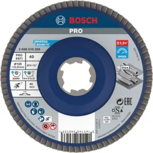 Bosch PRO X571 lamelna brusna ploča ravan 125 mm, G40, X-Lock 2608619209