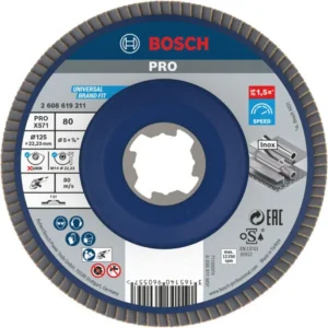 Bosch PRO X571 lamelna brusna ploča ravan 125 mm, G80, X-Lock 2608619211