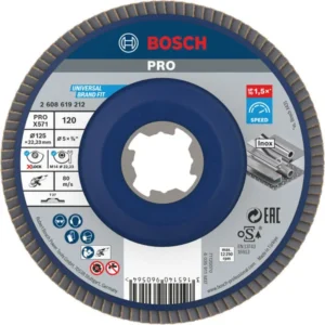 Bosch PRO X571 lamelna brusna ploča ravan 125 mm, G120, X-Lock 2608619212