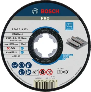 Bosch PRO Metal lepljena rezna ploča 115×2,5×22,23 mm, X-Lock, ravna 2608619253
