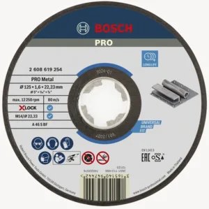 Bosch PRO Metal lepljena rezna ploča 125×1,6×22,23 mm, X-Lock 2608619254