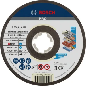 Bosch PRO Multi Material X-Lock rezna ploča 115×1×22,23 mm 2608619268