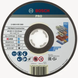 Bosch PRO Multi Material X-Lock rezna ploča 125×1×22,23 mm 2608619269