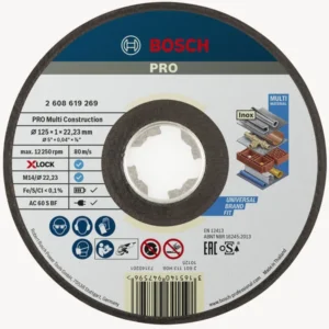 Bosch PRO Multi Material X-Lock rezna ploča 125×1×22,23 mm 2608619269