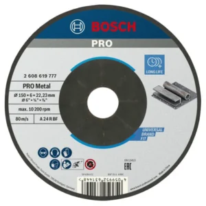 Bosch PRO Metal lepljeni brusni disk 150×6×22,23 mm 2608619777