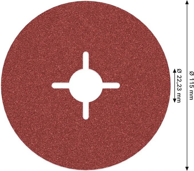 PRO R780 fiber disk 115 mm, G100 2608621608