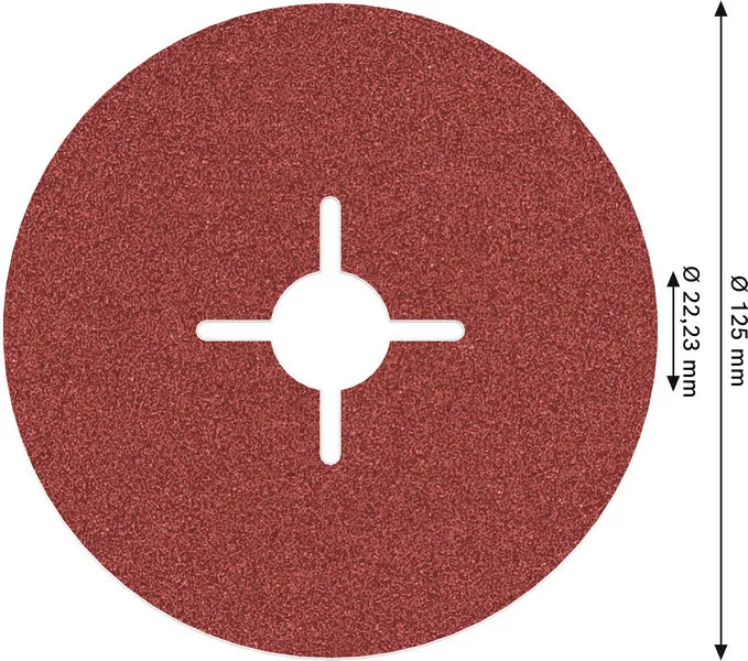 PRO R780 fiber disk 125 mm, G80 2608621613