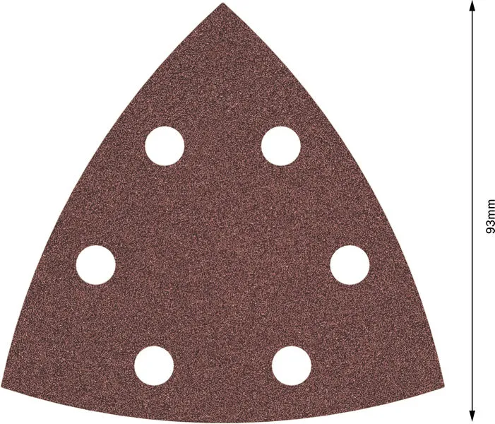 PRO F460 brusni list, 93×93 mm, G80, 5 kom. 2608621686