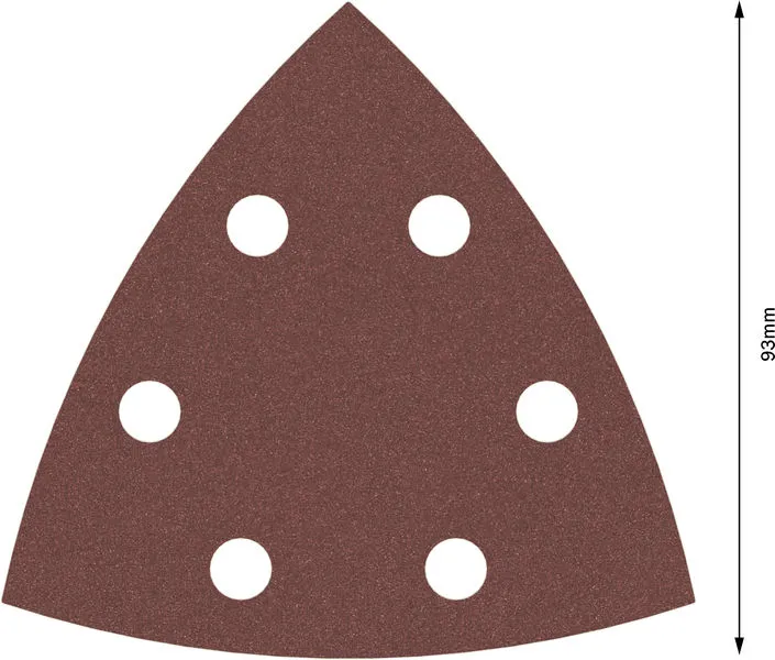 PRO F460 brusni list 93×93 mm, G240, 5 kom 2608621689