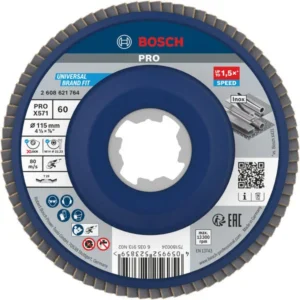 Bosch PRO X571 lamelna brusna ploča, pod uglom, 115 mm, G60, X-Lock 2608621764