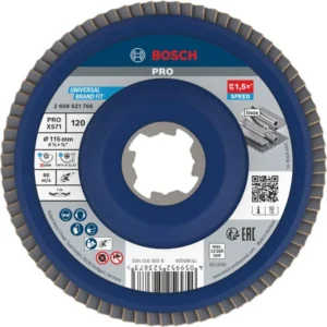 Bosch PRO X571 lamelna brusna ploča, pod uglom, 115 mm, G120, X-Lock 2608621766