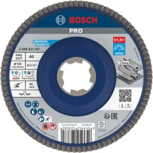 Bosch PRO X571 lamelna brusna ploča, pod uglom, 125 mm, G40, X-Lock 2608621767