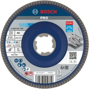 Bosch PRO X571 lamelna brusna ploča, pod uglom, 125 mm, G80, X-Lock 2608621769