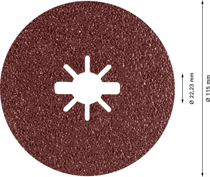 EXPERT R781 Prisma Ceramic X-LOCK Fiber disk od 115 mm, 22,23 mm, G 36, 5 delova 2608621779