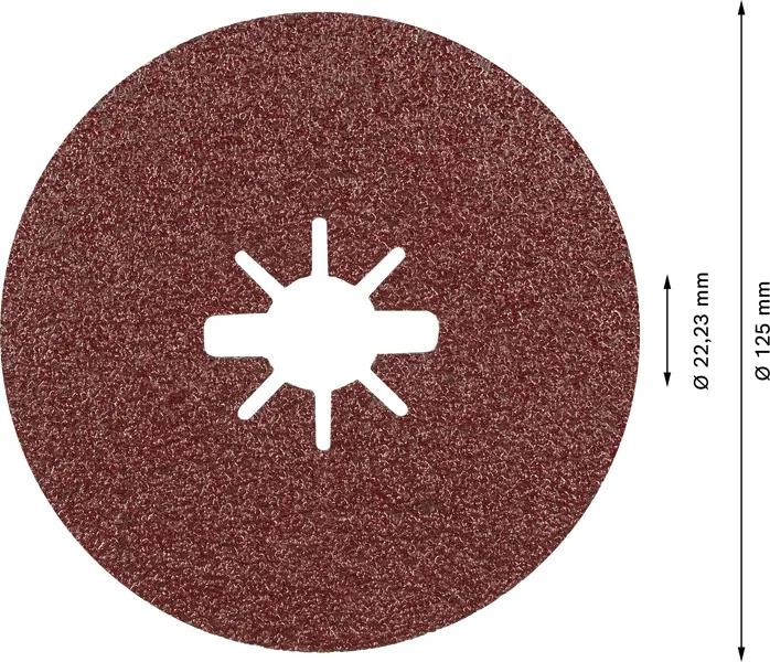 EXPERT R781 Prisma Ceramic X-LOCK Fiber disk od 125 mm, 22,23 mm, G 60, 5 delova 2608621783