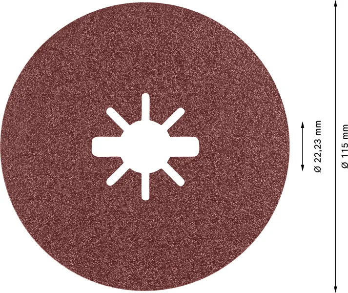 EXPERT R781 Prisma Ceramic X-LOCK Fiber disk od 115 mm, 22,23 mm, G 60 2608621792
