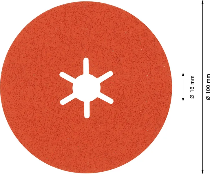 EXPERT R782 Prisma Ceramic Fiber disk od 100 mm, 16 mm, G 60 2608621817