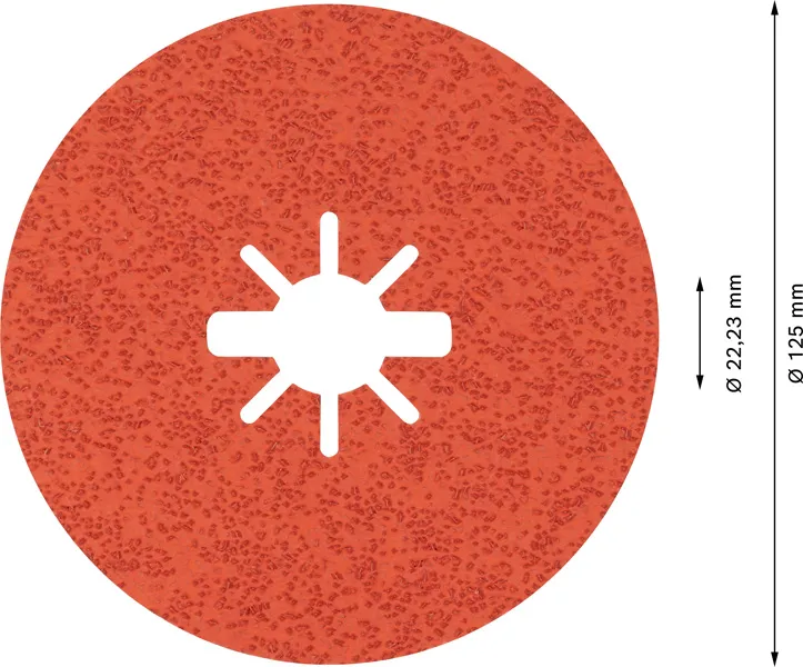 EXPERT R782 Prisma Ceramic X-LOCK Fiber disk od 125 mm, 22,23 mm, G 36 2608621824