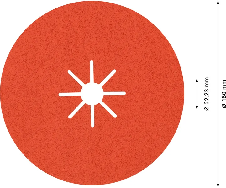 EXPERT R782 Prisma Ceramic Fiber disk od 180 mm, 22,23 mm, G 60 2608621829