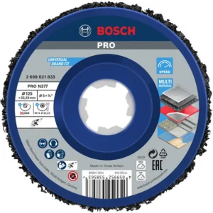 Bosch PRO N377 ploča za čišćenje 125 mm, 22,23 mm, X-Lock 2608621833
