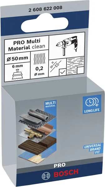 PRO Multi Material clean lončasta četka ravni prihvat 50×0,2 mm 2608622008