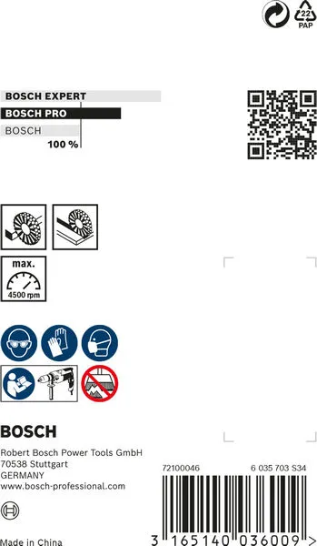 PRO Multi Material clean žičana četka ravni prihvat 75×0,2 mm 2608622009