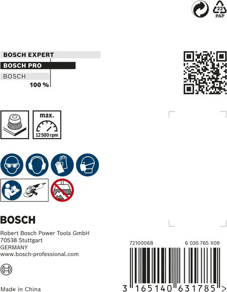 PRO Metal clean lončasta četka 70×0,3 mm, sa navojem 2608622098