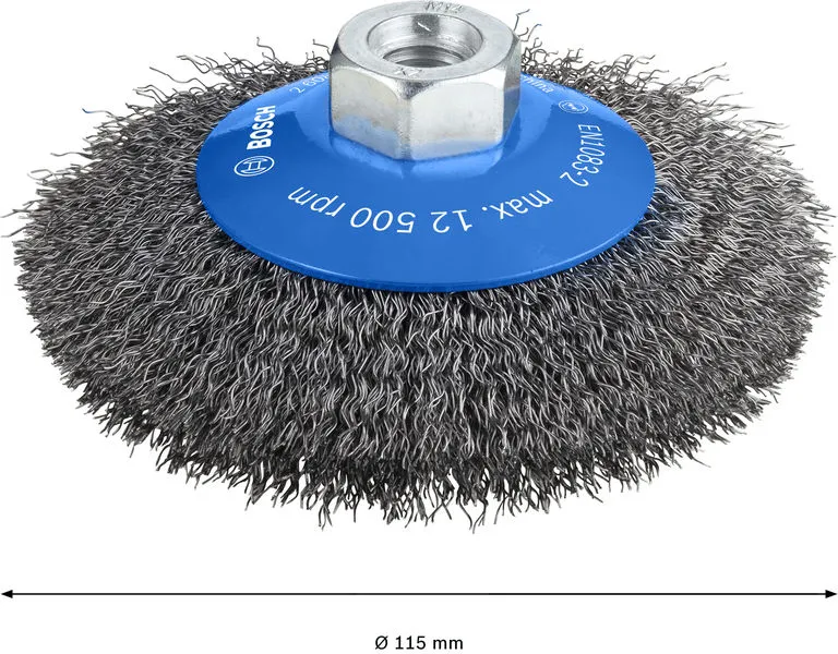 PRO Metal clean oborena četka 115×0,3 mm, sa navojem 2608622101