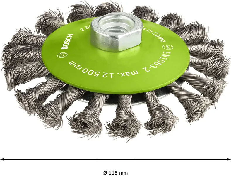 PRO Stainless Steel heavy oborena četka 115×0,35 mm, sa navojem 2608622109