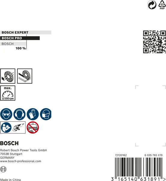 PRO Stainless Steel heavy oborena četka 115×0,35 mm, sa navojem 2608622109