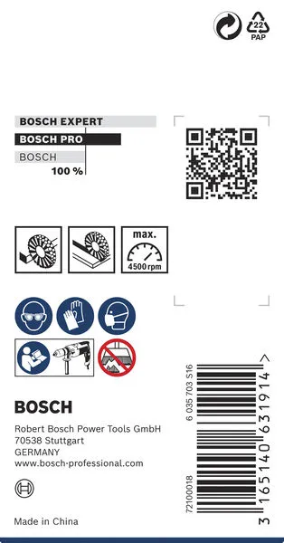 PRO Metal clean žičana četka ravni prihvat 50×0,2 mm 2608622111