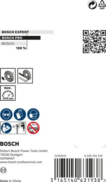 PRO Metal heavy žičana četka ravni prihvat 75×0,5 mm 2608622113