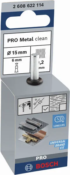 PRO Metal clean krajnja četka ravni prihvat 15×0,2 mm 2608622114
