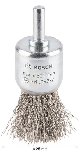 PRO Stainless Steel clean krajnja četka ravan prihvat 25×0,3 mm 2608622127